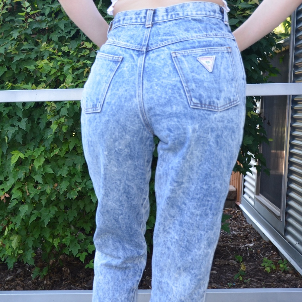 VTG Palmetto's Acid Wash Mom Jeans